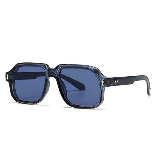 Lunettes de soleil vintage à rivets UV400 punk pour style rétro