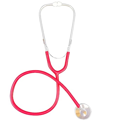 MFUOE Kids Stethoscope Toy Simulation Doctor Nurse Working Nursing Stethoscope for Kids Educational Toy for Children (Red)