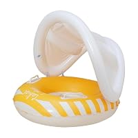 Flotador Infantil Con Toldo Y Asiento Inflable – Protección UV, Estable Y Portátil Para Niños De 1 A 4 Años (55x52 Cm)