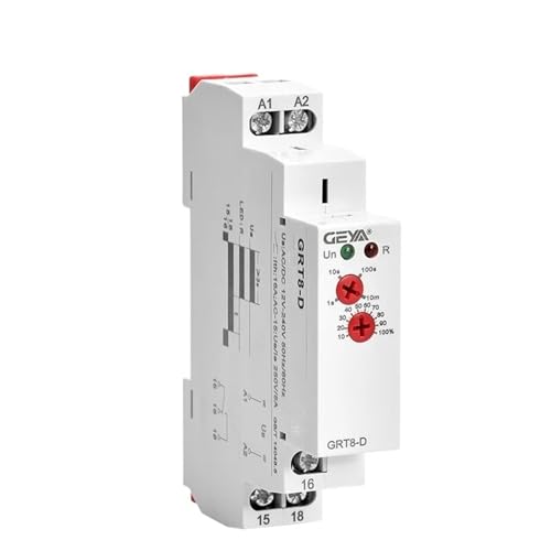 Relé de retardo de apagado GRT8-D de amplio rango de voltaje CA/CC 12V-240V