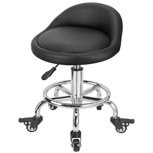 10 Best Manicure Stool With Wheels Picks For Comfort And Mobility In 2026 3 FLOLXNB Rolling Low Stool