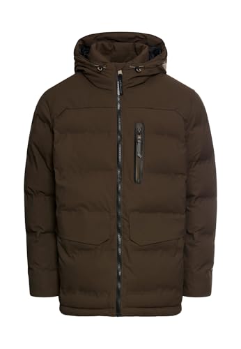 camel active Herren wasserdichte und Winddichte Regenjacke | Übergangsjacke Dunkelbraun, menswear-66 – Ansicht 1