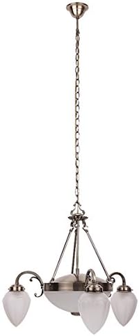Chandelier Maya Bronze / White E14 3x MAX 40W E27 + 2x 60W MAX