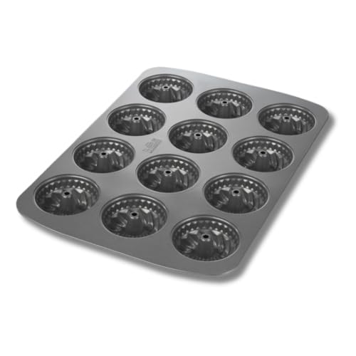 Birkmann, Easy Baking, Mini-Gugelhupfblech 12-fach, Backform für Mini-Kuchen, Muffins und Cupcakes, mit Antihaftbeschichtung und Rezeptcode, 881167