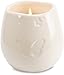 Pavilion 'In Memory, Beautifully Lived' 19178 - White Ceramic Candle with Soy Wax in a Delicate Floral Scent, Thoughtful Sympathy, Remembrance, and Condolence Gift - 8 Ounces