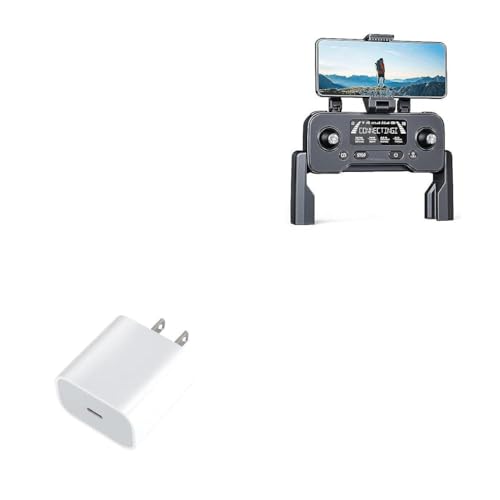 BoxWave Charger Compatible with Ruko Bwine F7GB2 Remote Controller - PD GAN miniCube (30W), 30W Tiny PD GAN Type-C Wall Charger - Winter White