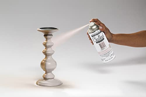 Image of Rust-Oleum Blush Pink Chalked All-in-One Ultra Matte Spray Paint | One Coat Coverage | No Primer, Sanding, Or Topcoat Needed | Easy Spray Application | Made in USA | 12 OZ | 6 Pack