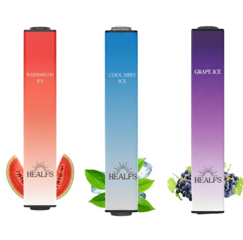 Healfs Variety 3 Pack (Grape Watermelon Mint) NonElectric Air Sticks | Flavorful Aromatic Support for Clear Mind & Routine Balance
