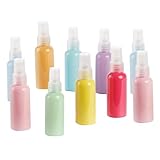 Cabilock Botellas Pulverizadoras de Spray Recargables PET de 50 Ml Set de 10 Piezas en Colores Macarrón Surtidos Plástico Grueso para Perfumes Maquillaje y Viajes al Aire Libre