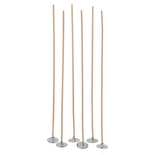 Mechas grandes para velas con clips, 12 paquetes