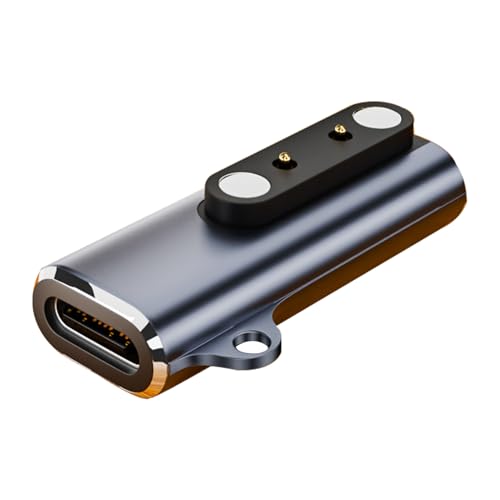 Cargador magnético genérico tipo C, Compact Charging Converter, 1,26 x 0,47 x 0,59 pulgadas, compatible con portátil Fast Charge Watch Charger Connector, para Smart Watch, auriculares