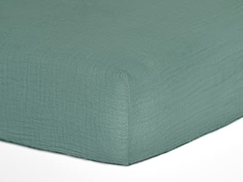 Meracorallo Muslin Fitted Crib Sheet, Extra Soft Breathable Baby Crib Sheet, 28"X 52" For Standard Crib And Toddler Mattresses (Sage Green) #TOP7
