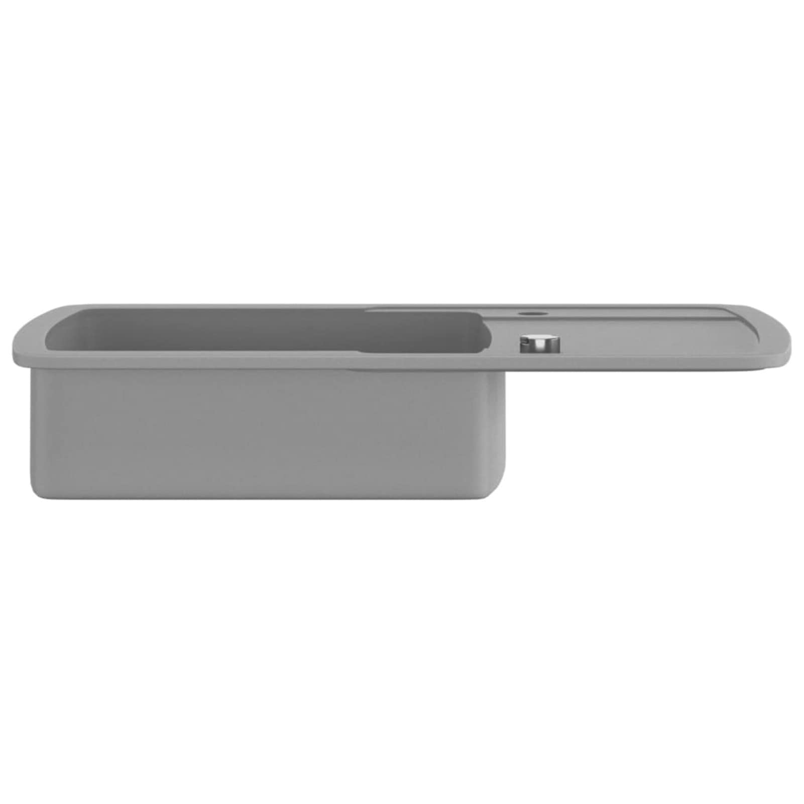 Fregadero de cocina con un seno de granito gris, ShGaxin Mueble Pila Lavadero, Pila Fregadero Cocina, Fregadero Sobre Encimera, Fregadero Baño Encimera, Picas De Cocina
