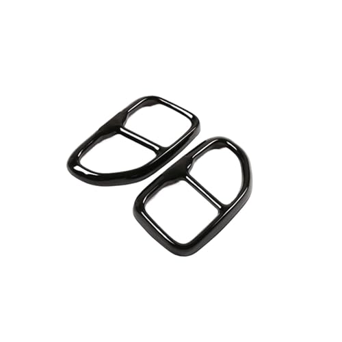 Fundas para silenciador de escape compatibles con X3 G01 y X4 G02 moldura negra 2 uds