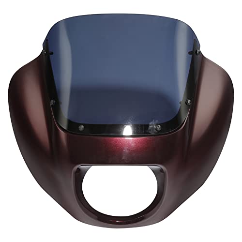 Image of Green-L Front Headlight Quarter Fairing Windshield Fit For Harley Softail Low Rider FXLR S FXLRS 2018-2025 Street Bob FXBB FXBBS 2018-2025 Softail Standard FXST 2020-2024 Twisted Cherry