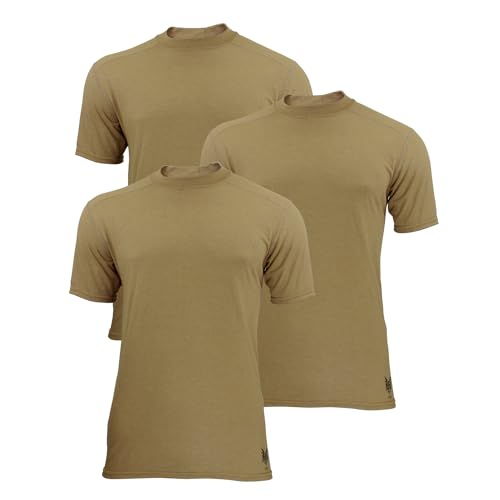 DRIFIRE Military FR Lightweight Base Layer, Berry & TAA Compliant, Flame Resistant T-Shirt