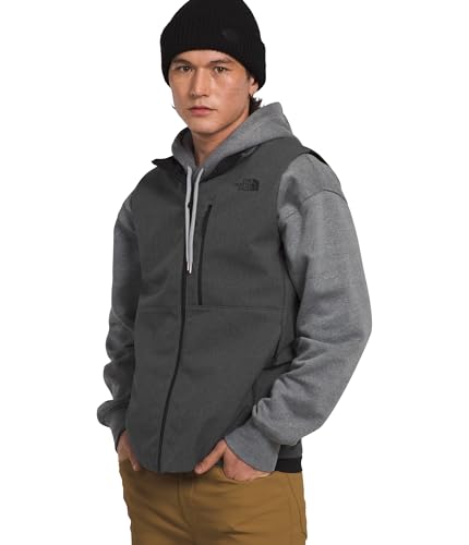 The North Face Mens Apex Bionic 3 Windproof Vest Water & Wind Resistant Softshell with Zippered Chest & Hand Pockets Adjustable Hem TNF Dark Grey Heather-NPF 3X-Large