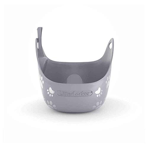 LitterLocker Bandeja de litterbox + Pala para Arena de Gato Gris
