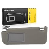 Dasbecan Left Driver Side Sun Visor Without Light Compatible with Toyota Camry LE/SE 2012-2017 Gray 74320-06610-B1 74320-06610-B2 74320-06611-B2 74320-33F40-B0