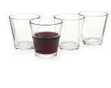 HISTORY COMPANY Enoteca Italian Wine Bar Stemless Wine Glass 4-Piece Set (Gift Box Collection)