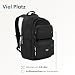 LARKSON Schulrucksack Mädchen & Jungen Teenager Schwarz - No 3 Advanced - Großer Rucksack Damen & Herren für Schule - 16" Laptopfach - Aus PET - Wasserabweisend