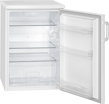 Foto von Bomann® Kühlschrank ohne Gefrierfach | Energieklasse D | 85cm | leise 39dB | 3 Ablagen | Türanschlag wechselbar | 133L | Kühlschrank klein mit Gemüsefach | Standardkühlschrank | VS 2195.1 weiß