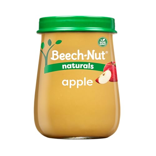 Beech-Nut Naturals Stage 1 Baby Food, Apple, 4 oz Jar (10 Pack)