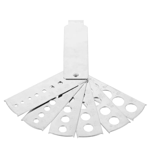 KONTONTY Professional Stainless Steel Gem Sizer Ring Size Gauge Tool Easy to Install Portable Gemstone Measurer