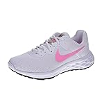 Sohle: Gummi Nike Damen Revolution 6 Next Nature Sneaker, Weiß/rosa Zauberfossilienstein-Schwarz, 42 EU