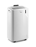 De'Longhi Portable Air Conditioner 11,000 BTU,cool medium rooms up to 400 sq ft,compact design,powerful cooling,AC Unit for room,dehumidifier,fan,programmable,window venting kit,Eco Friendly Gas,EM360