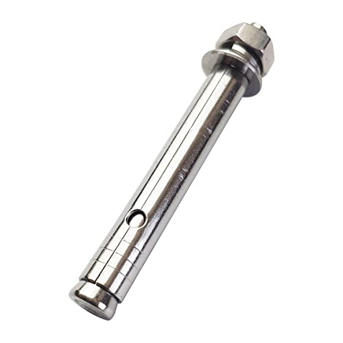 Image of 10 Pack M8x80mm Expansion Bolts Anchor Bolt 304 Stainless Steel External Hex Expansion Screw Bolt Sleeve Anchor Fastener Wall Concrete