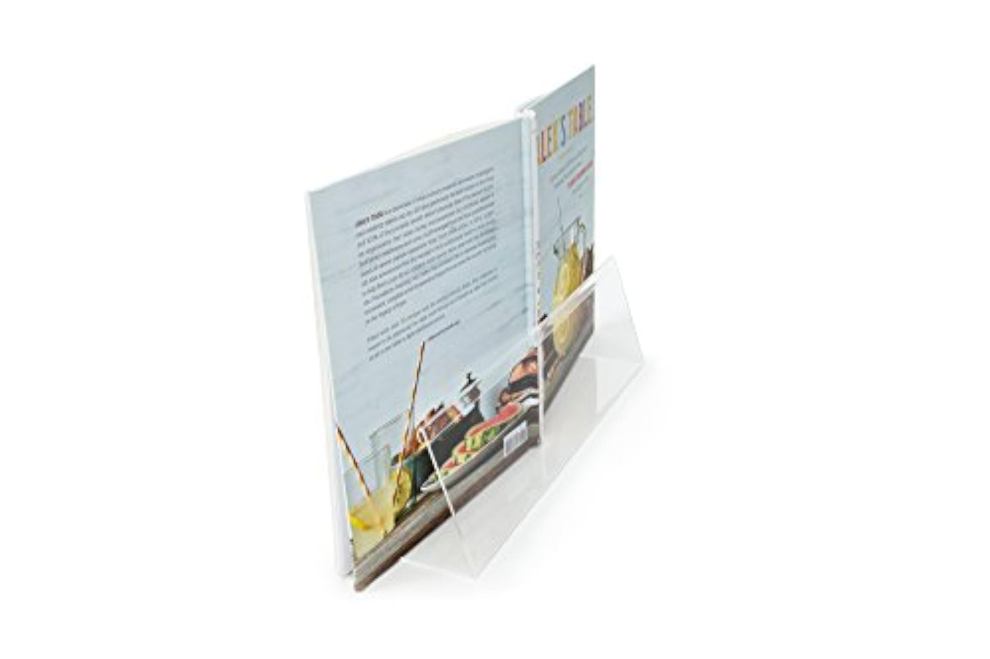 Cook Book Helper/Holder with Splatter Shield, Clear