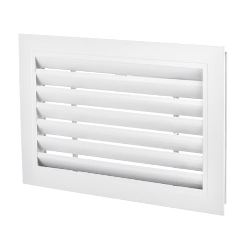 Grille ventilation porte PATIKIL 16" x 10" alu anodisé blanc
