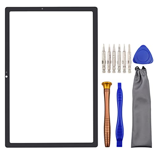 Tablet Front Glass Screen Repair Part for Samsung Galaxy Tab A8 10.5 (2021) SM-X200 SM-X205 with Tool Kit Black 10.5
