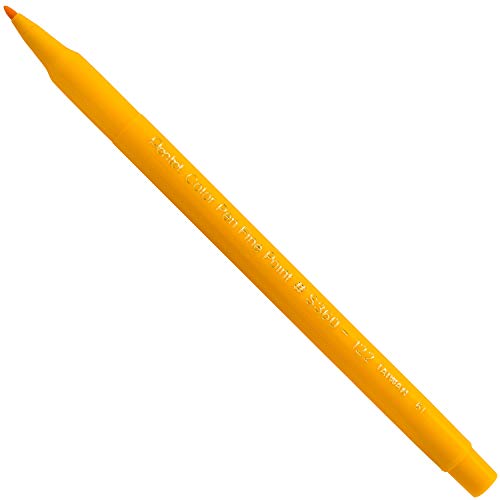 Image of Pentel Arts Color Pen, Yellow, Box of 12 (S360-122)