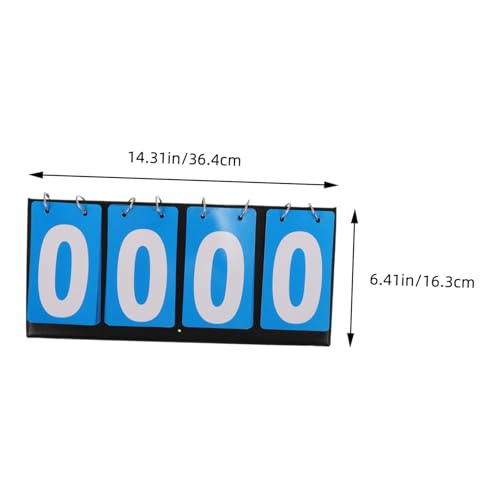 Tablero de puntuación portátil para deportes competitivos Happyyami, color azul, fabricado en PVC miniatura 2