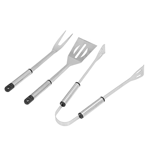 Set de 3 herramientas para parrilla de acero inoxidable miniatura 4
