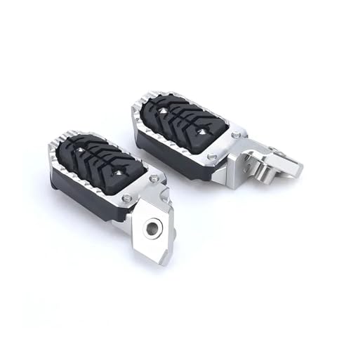 Motocicleta Pie Pedal Para BMW Para R1200GS Para R1200 GS Adventure Para R1250GS R Para 1250GS ADV R 1200 1250 GS ADVENTURE Pedales Ajustables Motocicleta Reposapiés(Plata)