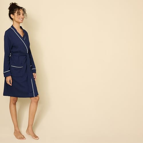 image for Amazon Essentials Women's Lightweight Waffle Mid-Length Robe (Availabl