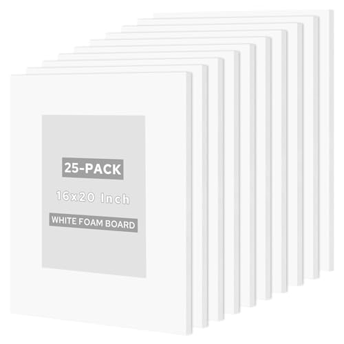 Tableros de espuma Golden State Art pack de 25 cartones traseros para enmarcar fotos