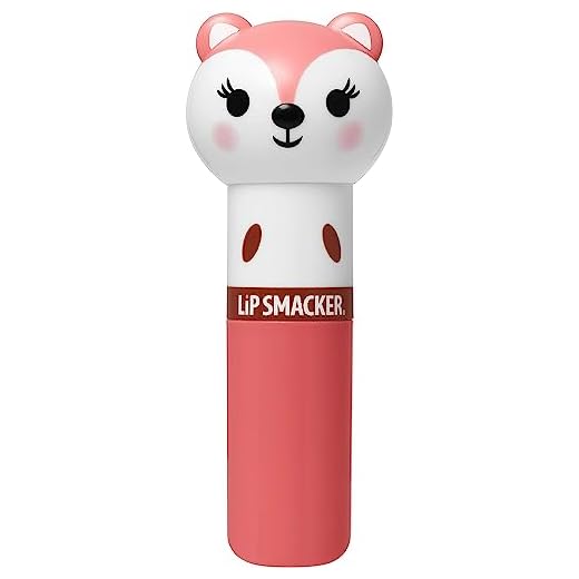 Lip Smacker Lippy Pals Zorro, Bálsamo Labial para Niños, Inspirado en Animales, Hidrata, Suaviza, Sabor a Manzana