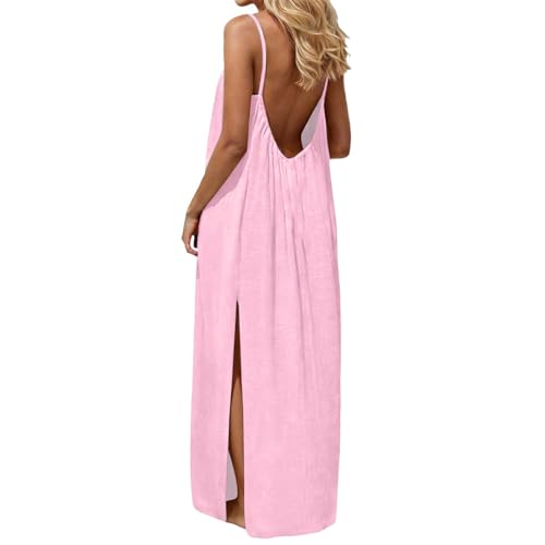 Robe d'été rose femme M courte vêtement de plage fluide et vaporeux