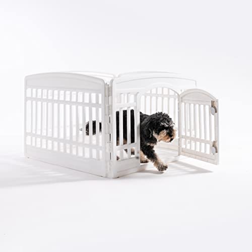 Iris 586680 Usa Dog Playpen, 4-Panel 24 Inch Pet Playpen With Door, Puppy Playpen thumb #10