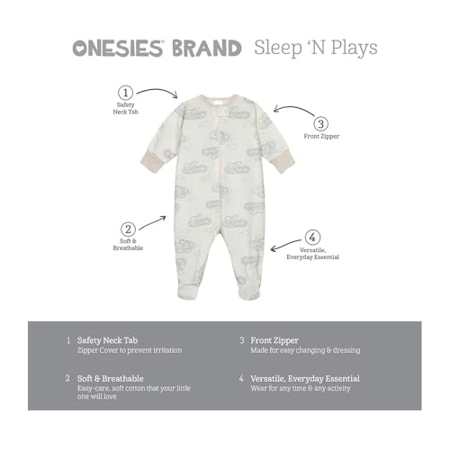 Image of ONESIES Brand Baby Boys Sleepers 4-Pack Footies and Toddler Set