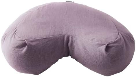 Halfmoon Yoga Products Fig Linen Crescent Meditation Cushion, 1 EA
