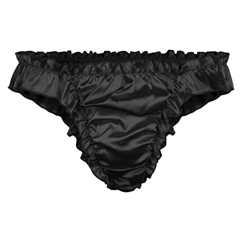 String Tanga Satini Satin Frou-Frou thumbnail