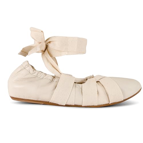 Woman's Lace Up Ballet Flats Round Elasticated Opening Strappy Flat Shoes Comfort Cross Strap Daily Work Shoes for Women3