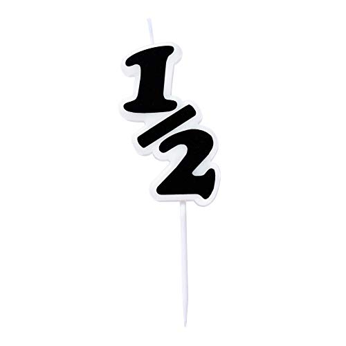 Image of Over The Line Half 1/2 Birthday Candle - Ultra Pink or Black