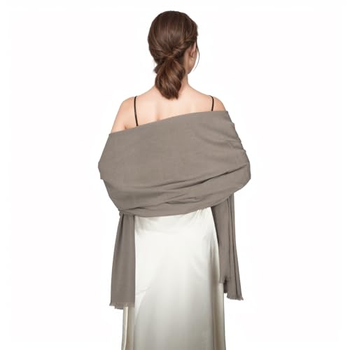 RUI VTRON Shawl Wraps for Women Pashmina Shawls and Wraps for Evening Dresses Large Soft Scarf Winter Scarf Wedding Shawl… Khaki