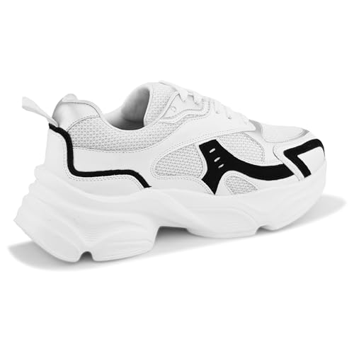 Image of Centrino Women Sneaker | Cushioned Insole for Comfort | Stylish Lace-Up Design | Perfect for Casual Outfit for Ladies (9493)
